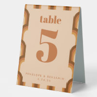 les années 70 rétro super Design en Mariage Brown 