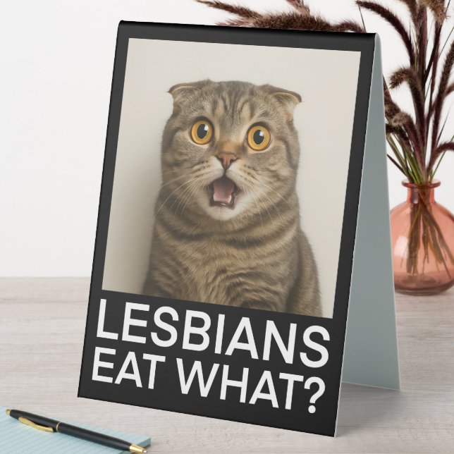 Plaque De Table Lesbians Eat What Funny (En SItu (Tableau))