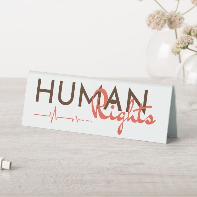 Plaque De Table Lifeline to Human Rights (En SItu (Tableau))