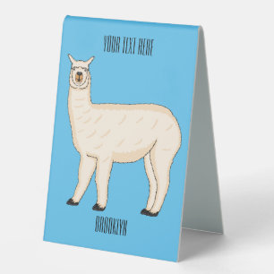 Plaque De Table Llama