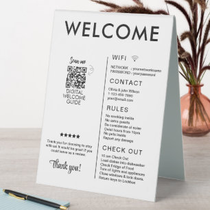 Plaque De Table Location de vacances moderne Accueil