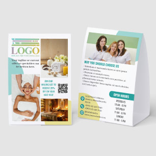Plaque De Table Logo Cercles Turquoise Jaune Photos Entreprise