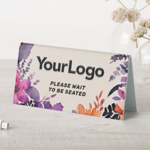 Plaque De Table Logo d'affaires personnalisé Restaurant Café Profe