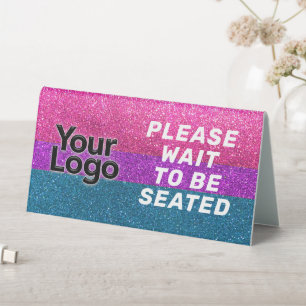 Plaque De Table Logo d'affaires personnalisé Restaurant Café Profe