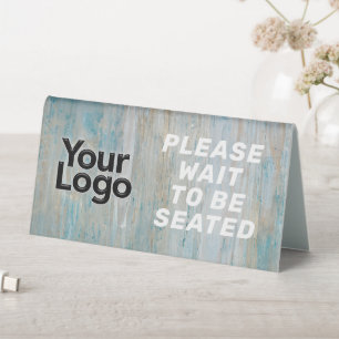 Plaque De Table Logo d'affaires personnalisé Restaurant Café Profe