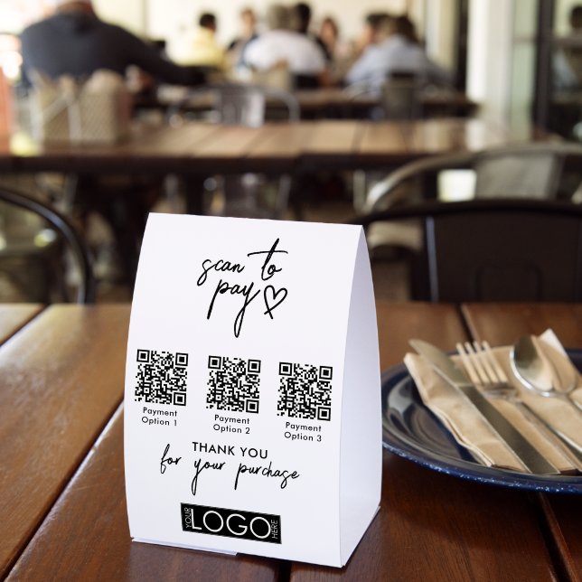 Plaque De Table Logo de l'entreprise de paiement par code QR Moder (Insitu (restaurant))