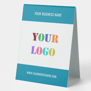 Plaque De Table Logo d'entreprise personnalisé Texte de table d'en