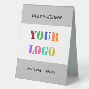 Plaque De Table Logo personnalisé et table de texte Tente Panneau 