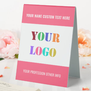 Plaque De Table Logo Personnalisé Photo Table Texte Tente Signer V