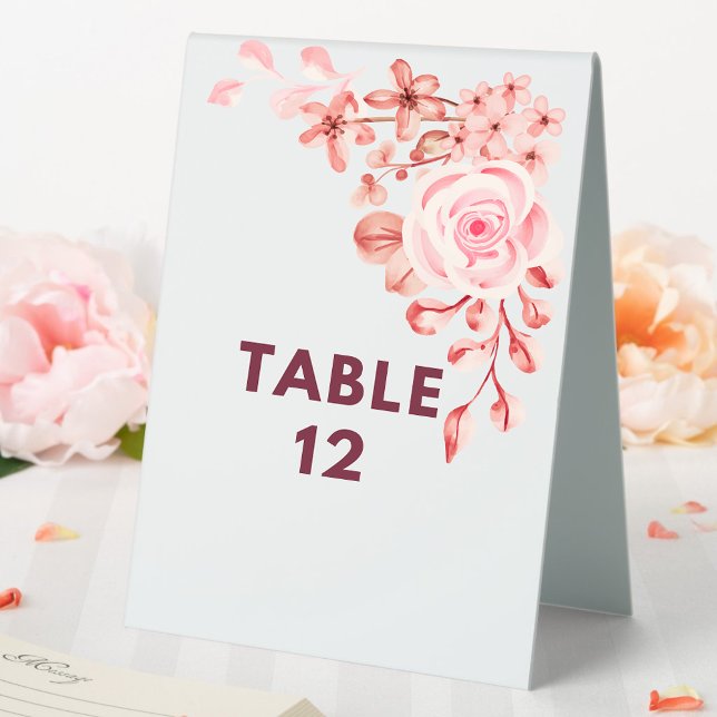 Plaque De Table Logo Photo Personnalisé Art Slogan Créez-Le Vous-M (Custom add photo, logo, artwork, table number. for a wedding or any event.)