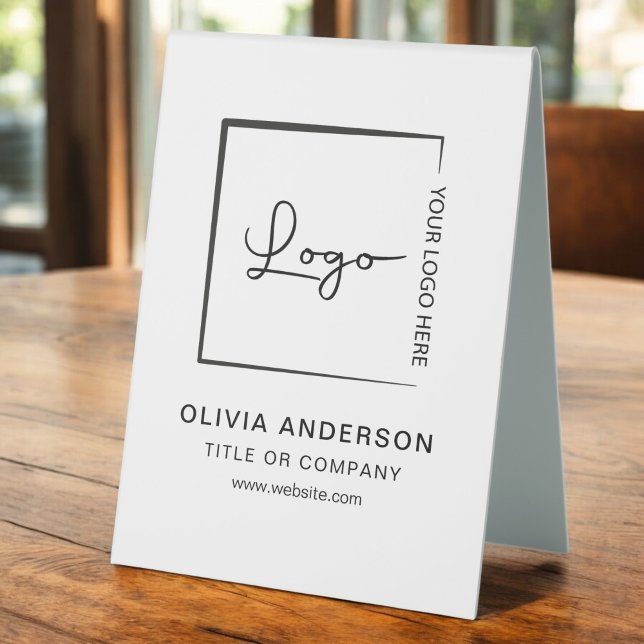 Plaque De Table Logo professionnel minimaliste (Créateur téléchargé)