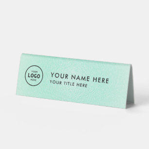 Plaque De Table Logo professionnel tendance pour entreprise Bureau