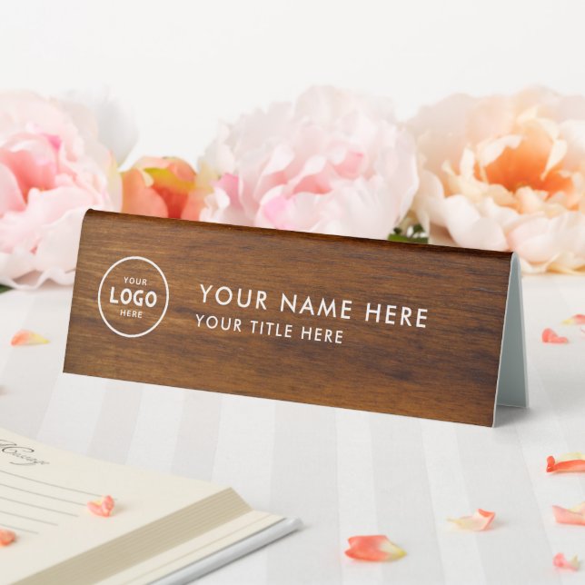 Plaque De Table Logo professionnel tendance pour entreprise Bureau (In SItu (Mariage))