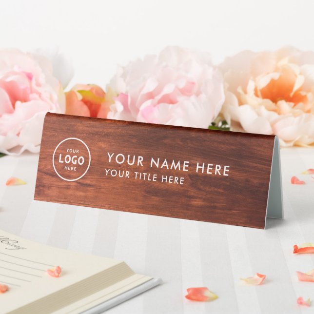 Plaque De Table Logo professionnel tendance pour entreprise Bureau (In SItu (Mariage))
