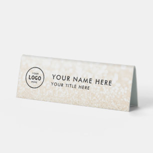 Plaque De Table Logo professionnel tendance pour entreprise Bureau