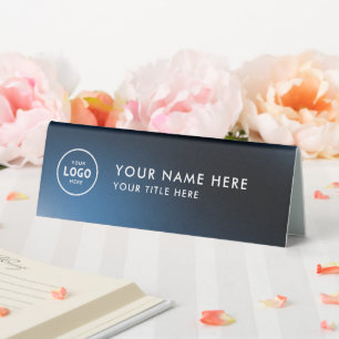Plaque De Table Logo professionnel tendance pour entreprise Bureau