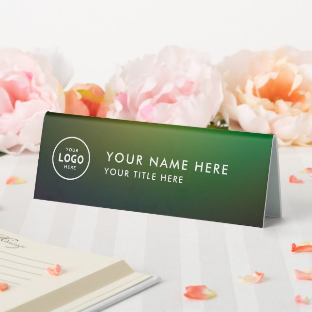 Plaque De Table Logo professionnel tendance pour entreprise Bureau (In SItu (Mariage))