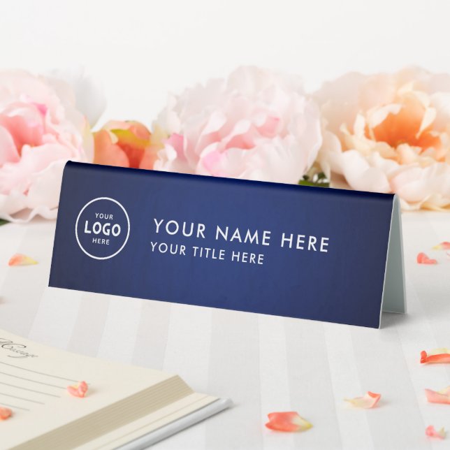 Plaque De Table Logo professionnel tendance pour entreprise Bureau (In SItu (Mariage))