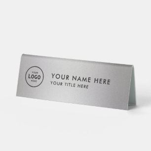 Plaque De Table Logo professionnel tendance pour entreprise Bureau