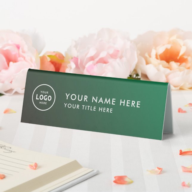 Plaque De Table Logo professionnel tendance pour entreprise Bureau (In SItu (Mariage))