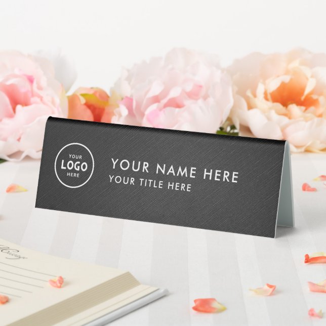 Plaque De Table Logo professionnel tendance pour entreprise Bureau (In SItu (Mariage))