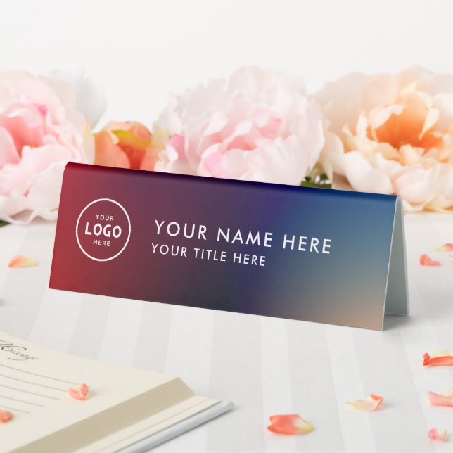 Plaque De Table Logo professionnel tendance pour entreprise Bureau (In SItu (Mariage))