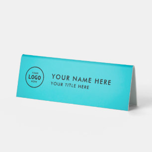 Plaque De Table Logo professionnel tendance pour entreprise Bureau