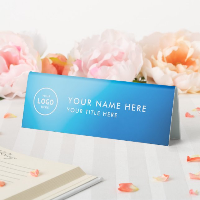 Plaque De Table Logo professionnel tendance pour entreprise Bureau (In SItu (Mariage))