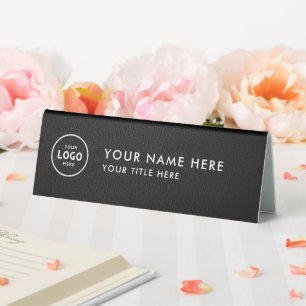 Plaque De Table Logo professionnel tendance pour entreprise Bureau