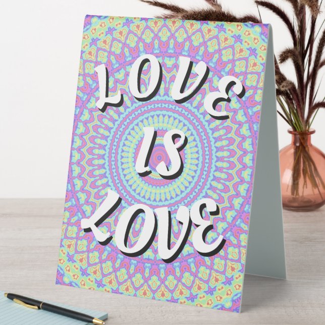 Plaque De Table Love Is Love Fierté Table Tentulaire (En SItu (Tableau))