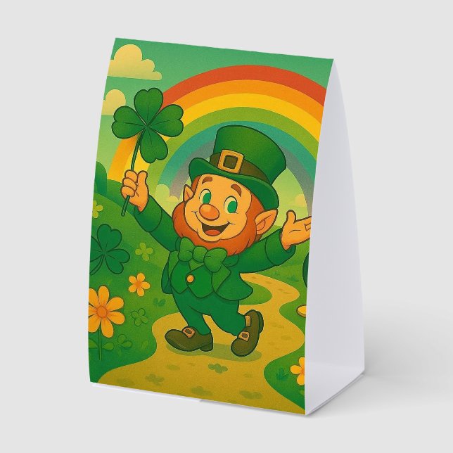 Plaque De Table Lutin mignon/whimsique Saint Patrick (Recto)