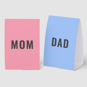 Plaque De Table Maman ou Papa? Jeu Révélation du sexe de la Baby