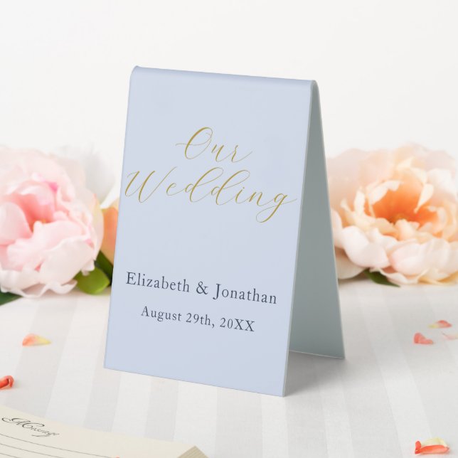 Plaque De Table Mariage bleu opulent (In SItu (Mariage))