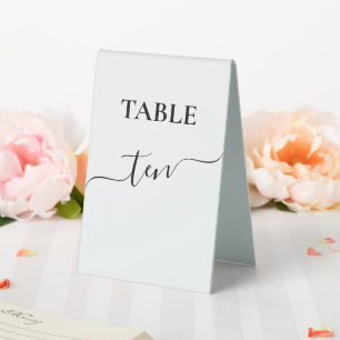 Plaque De Table Mariage de calligraphie de script moderne