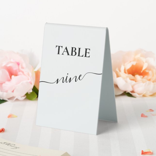 Plaque De Table Mariage de calligraphie de script moderne (In SItu (Mariage))