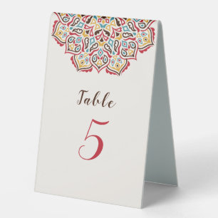 Plaque De Table Mariage de Motif de mandala géométrique classique