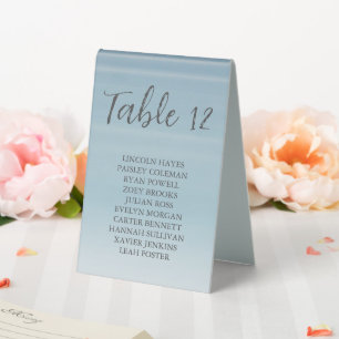 Plaque De Table Mariage en bord de mer sous le soleil couchant