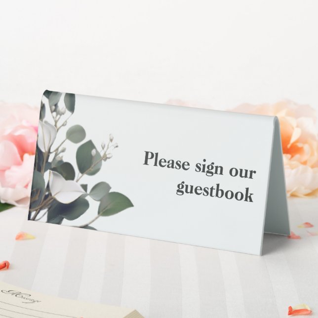 Plaque De Table Mariage Eucalyptus moderne (In SItu (Mariage))