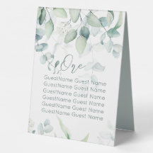 Mariage Eucalyptus Numéro de table Signal piédesta