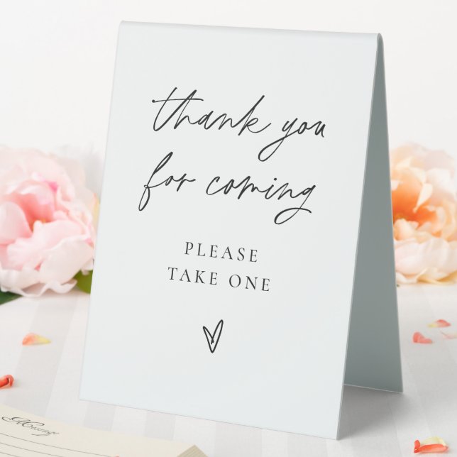 Plaque De Table Mariage Favor Signer Fête moderne Douche Table Ten (In SItu (Mariage))