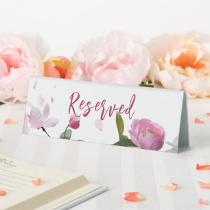 Plaque De Table Mariage Fleur Multi Réservé