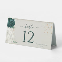 Mariage floral rose romantique vert émeraude