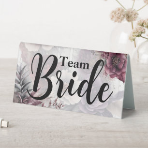Plaque De Table Mariage floral Team Bride