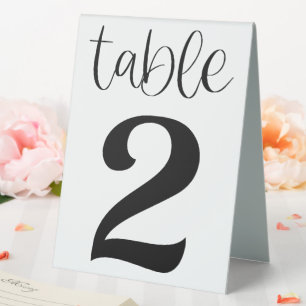 Plaque De Table Mariage Numéro de tableau 2 Tente de tableau
