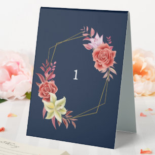 Plaque De Table Mariage rose