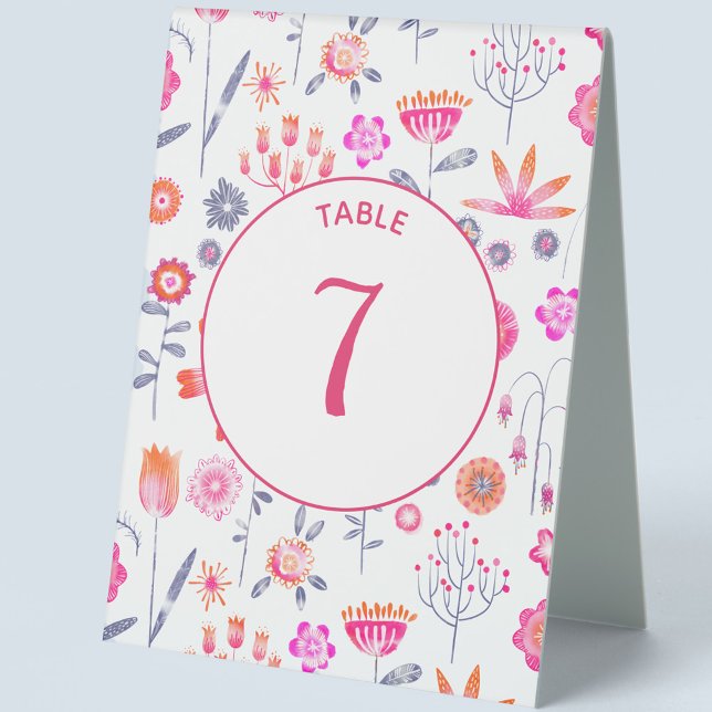 Plaque De Table Mariage rose (Créateur téléchargé)