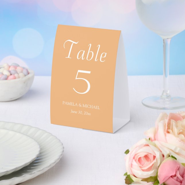Plaque De Table Mariage Simple Style Peche (Insitu (mariage))