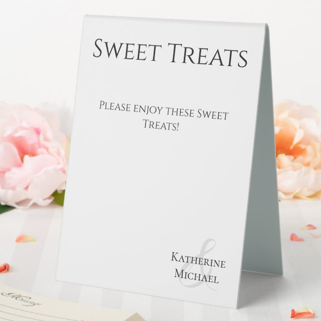 Plaque De Table Mariage Sweets Signal noir et blanc- (In SItu (Mariage))