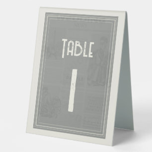 Plaque De Table mariage vintage moderne