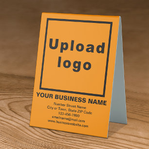Plaque De Table Marque commerciale sur panneau de table couleur or